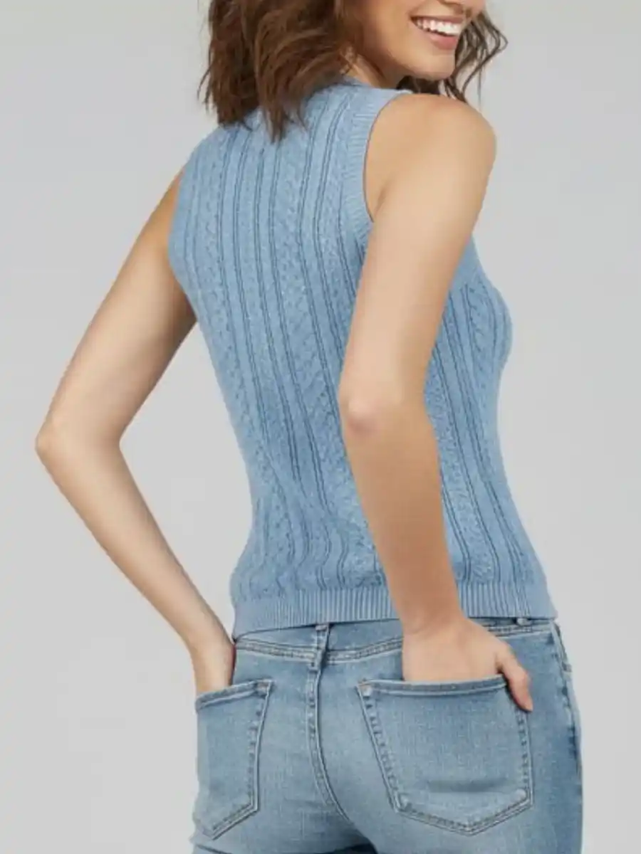 ModaFesta -trendy-stripe-knitted-top-sky-blue