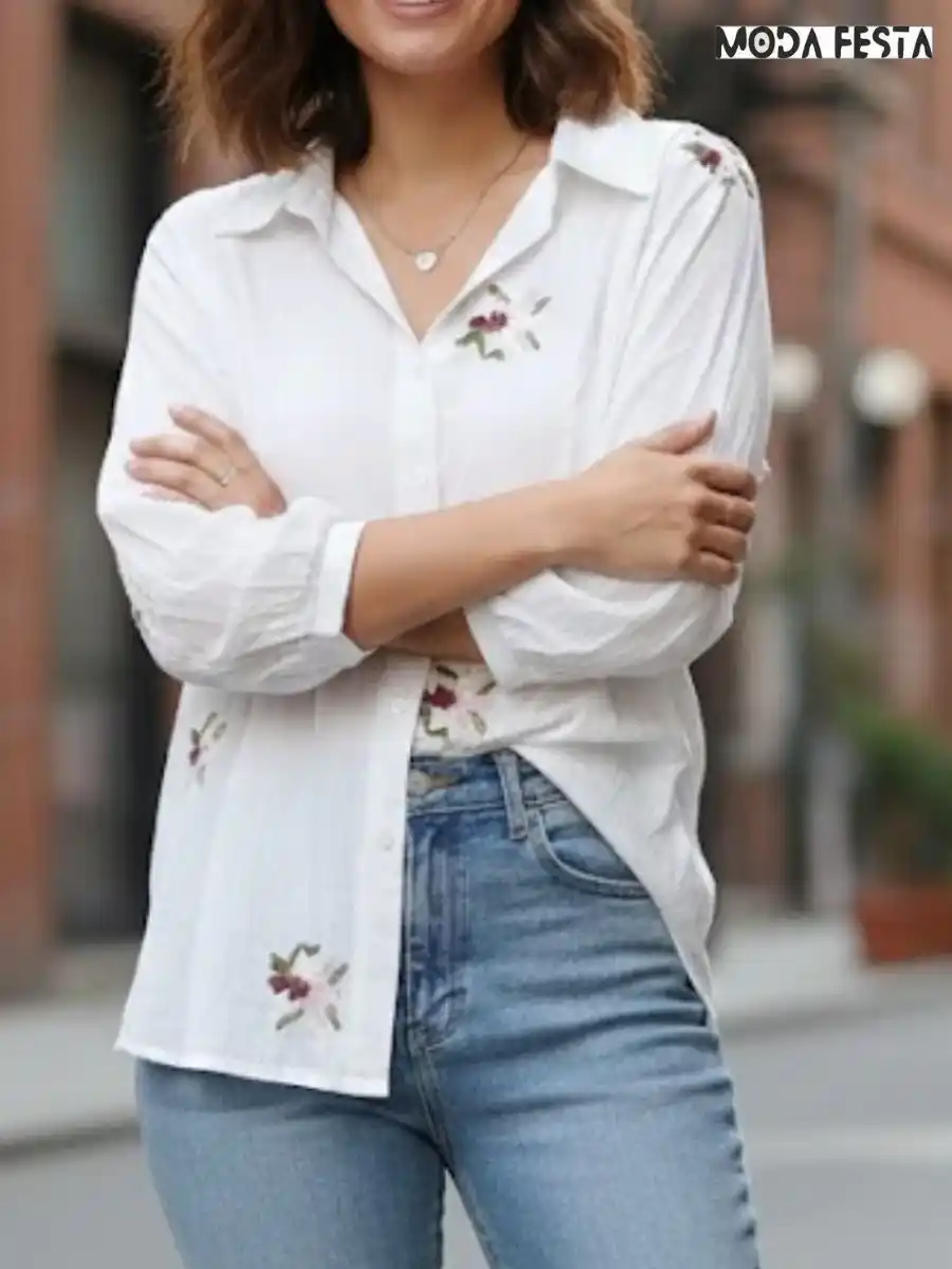 ModaFesta -elegant-wildflower-linen-shirt
