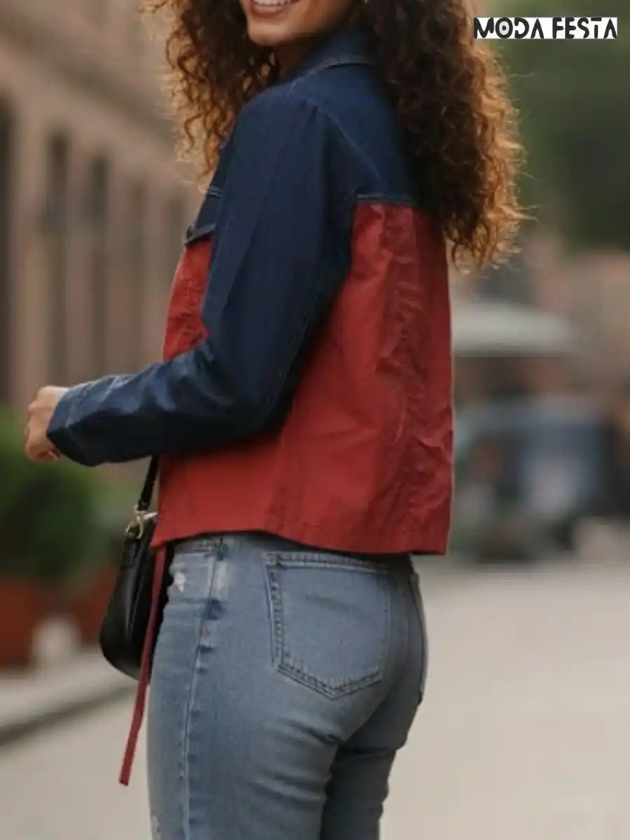 ModaFesta -denim-rust-casual-shirt-for-women