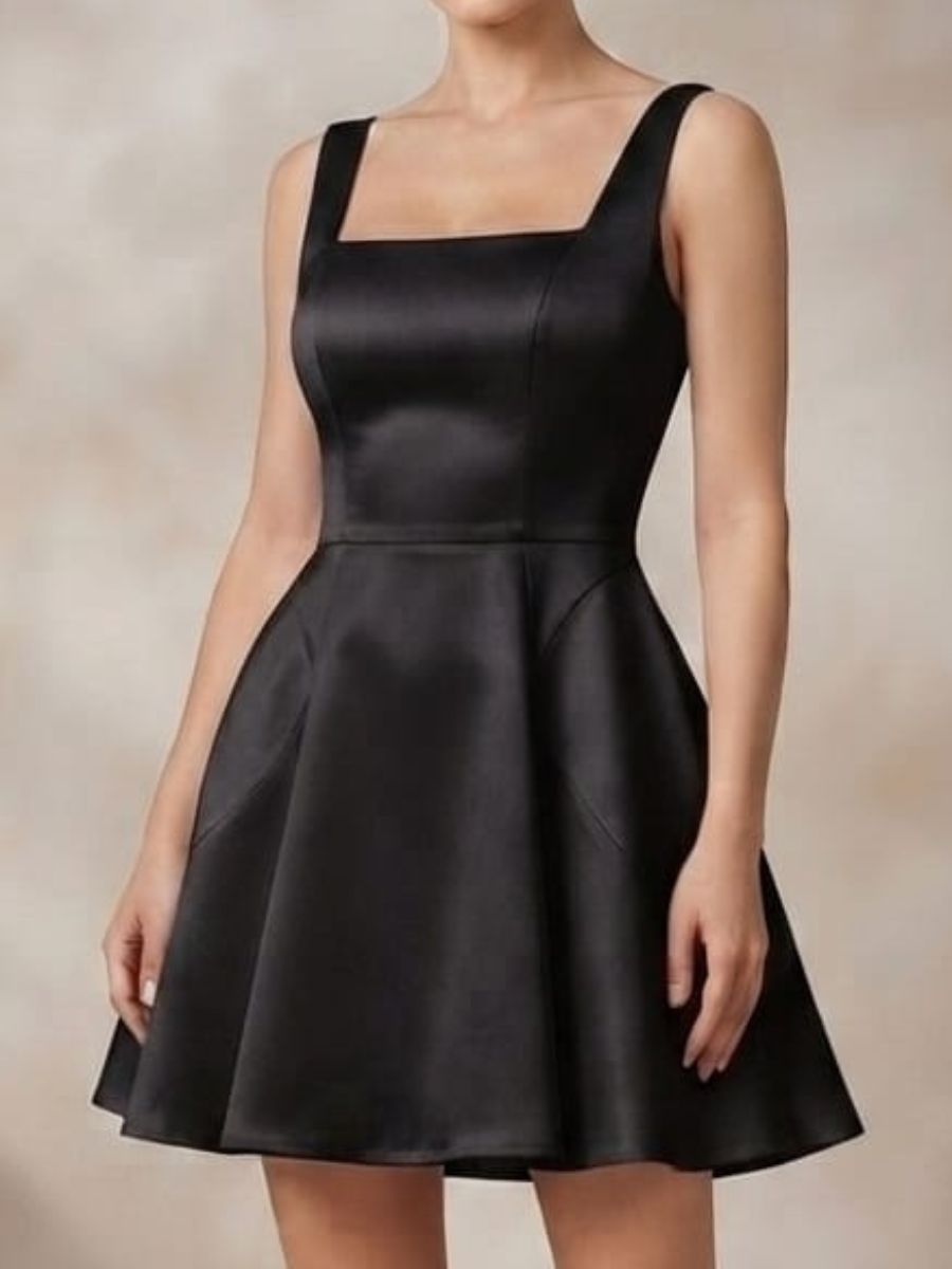 ModaFesta -short-party-wear-satin-dress-back