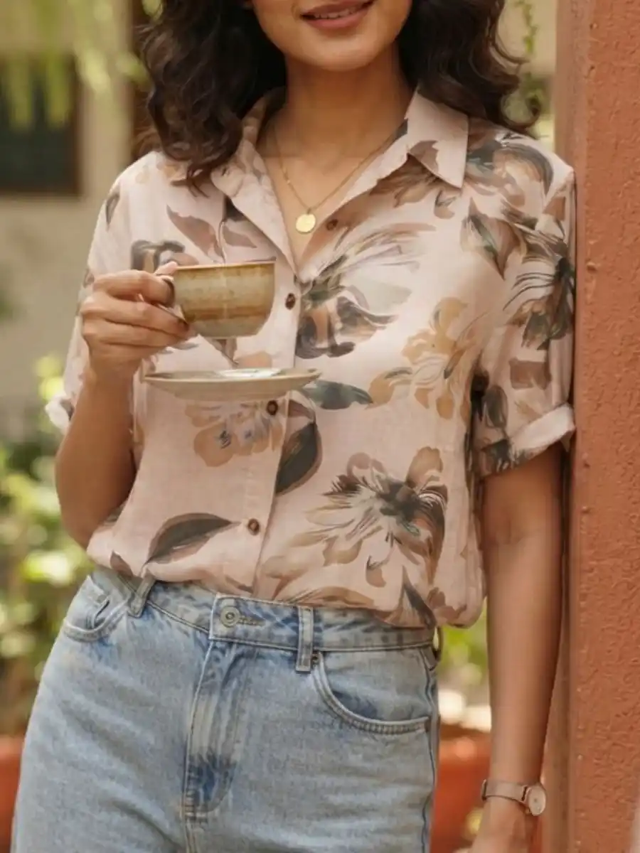 ModaFesta -blush-bloom-printed-casual-shirt