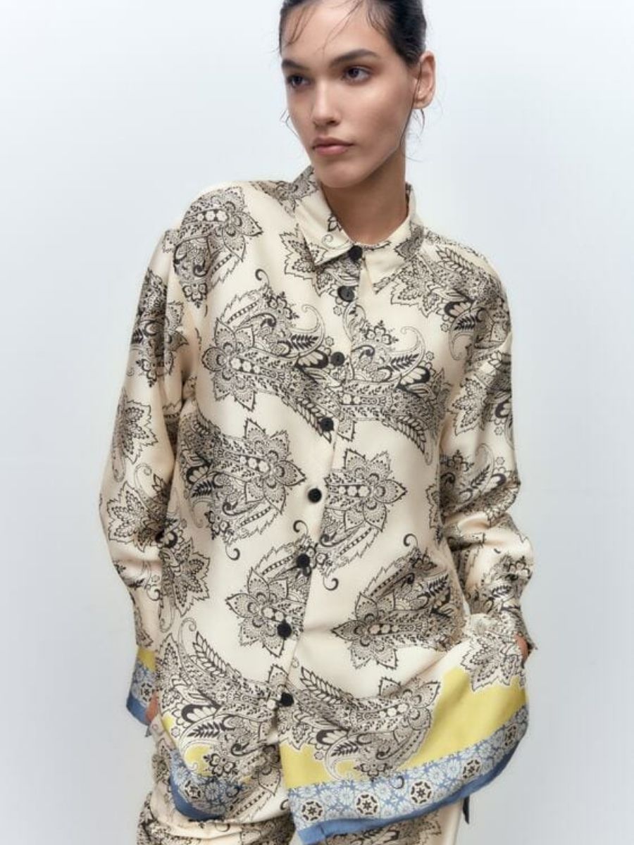 ModaFesta - claura-creame-satin-co-ord-set