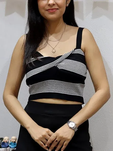 ModaFesta - bustier-top-black