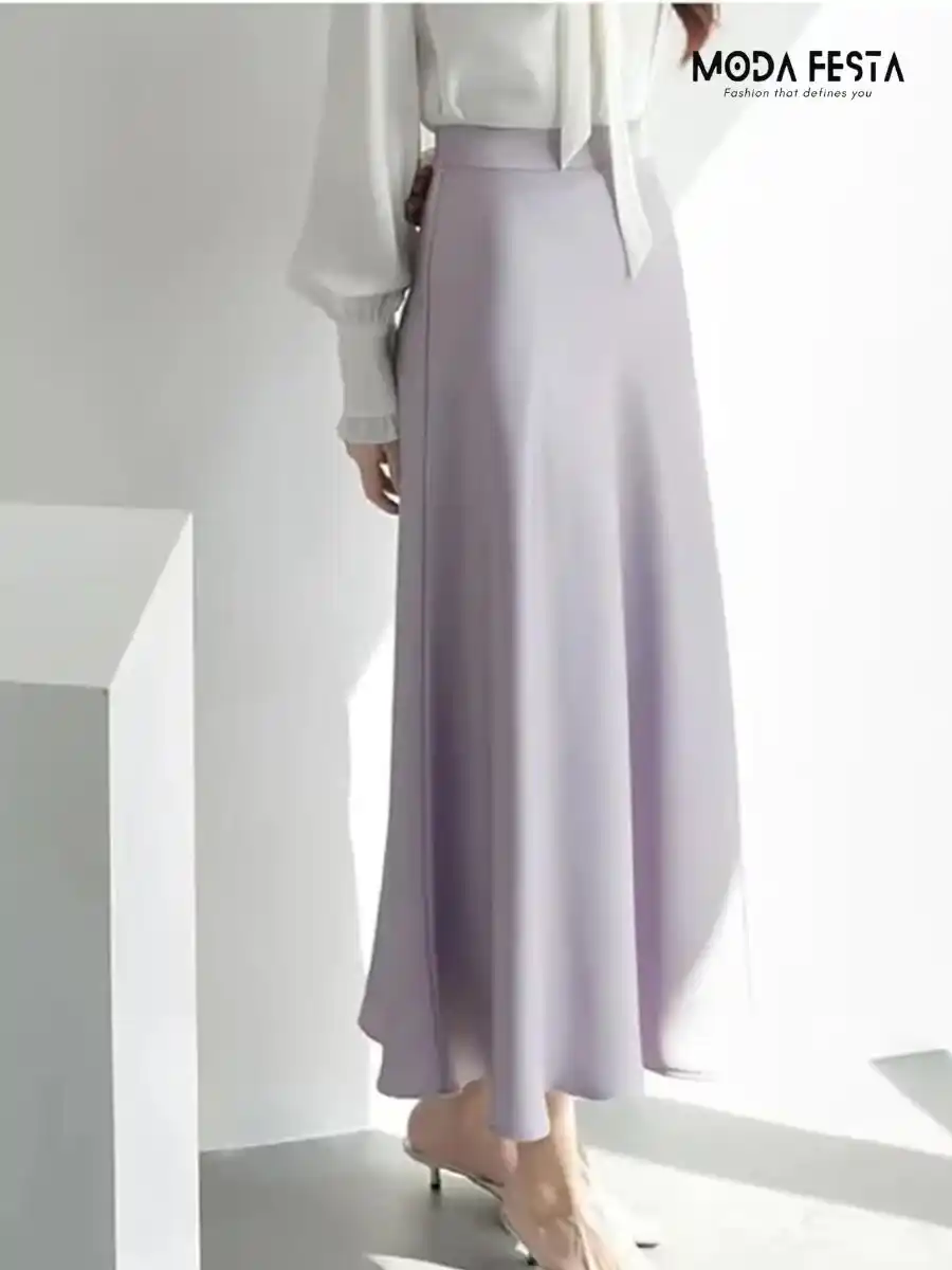 ModaFesta -elegant-a-line-mermaid-satin-skirt-lavender
