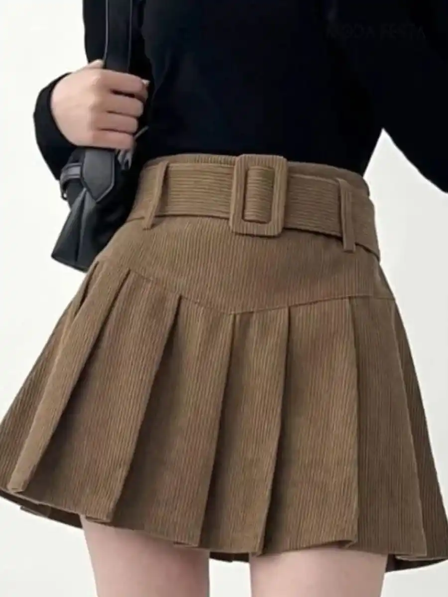 Pleated- Mini Skirt