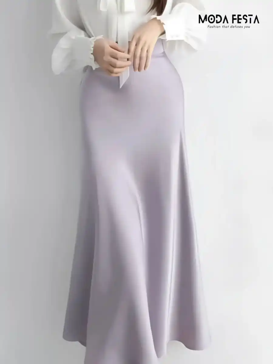 ModaFesta -elegant-a-line-mermaid-satin-skirt-lavender