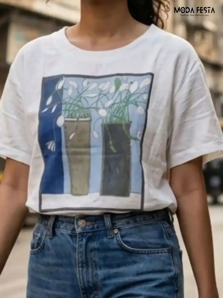 Van Gogh Sunflowers Graphic T-Shirt
