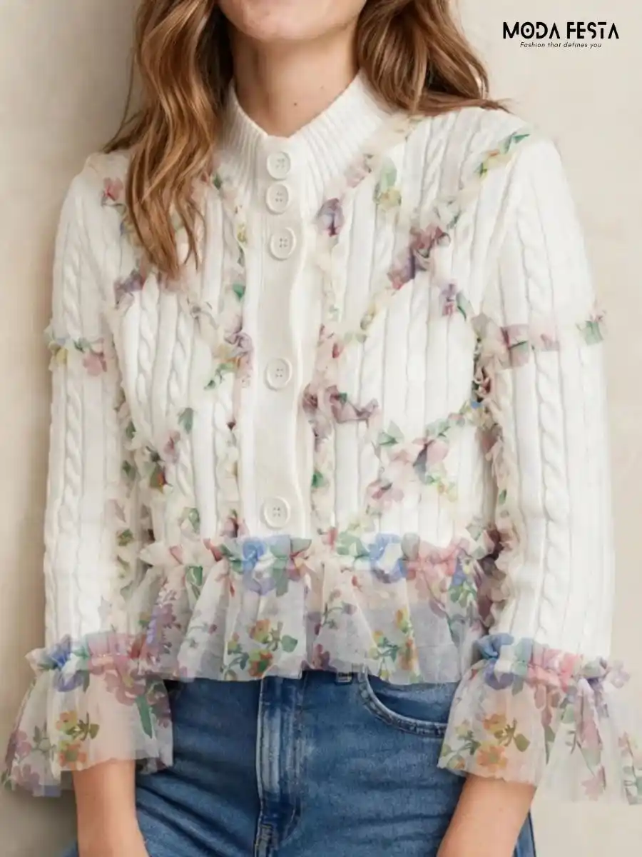 Floral Ruffle Cover-up