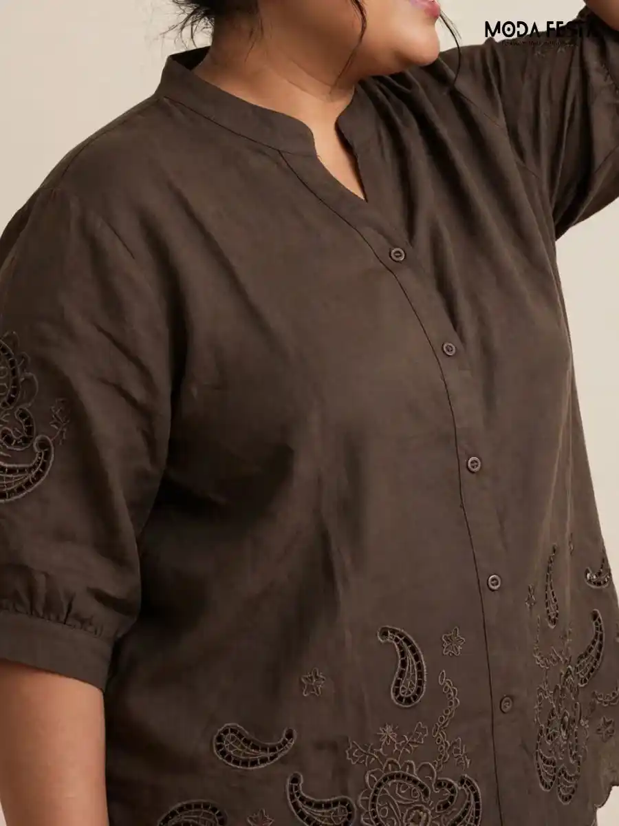 ModaFesta -floral-and-paisley-embroidered-casual-shirt