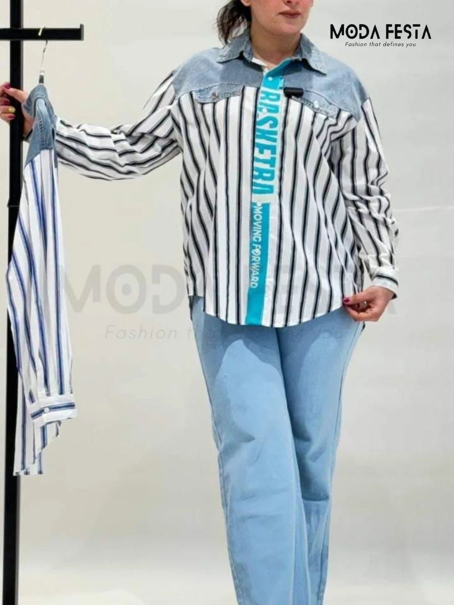 ModaFesta -stripe-cotton-shirt-white