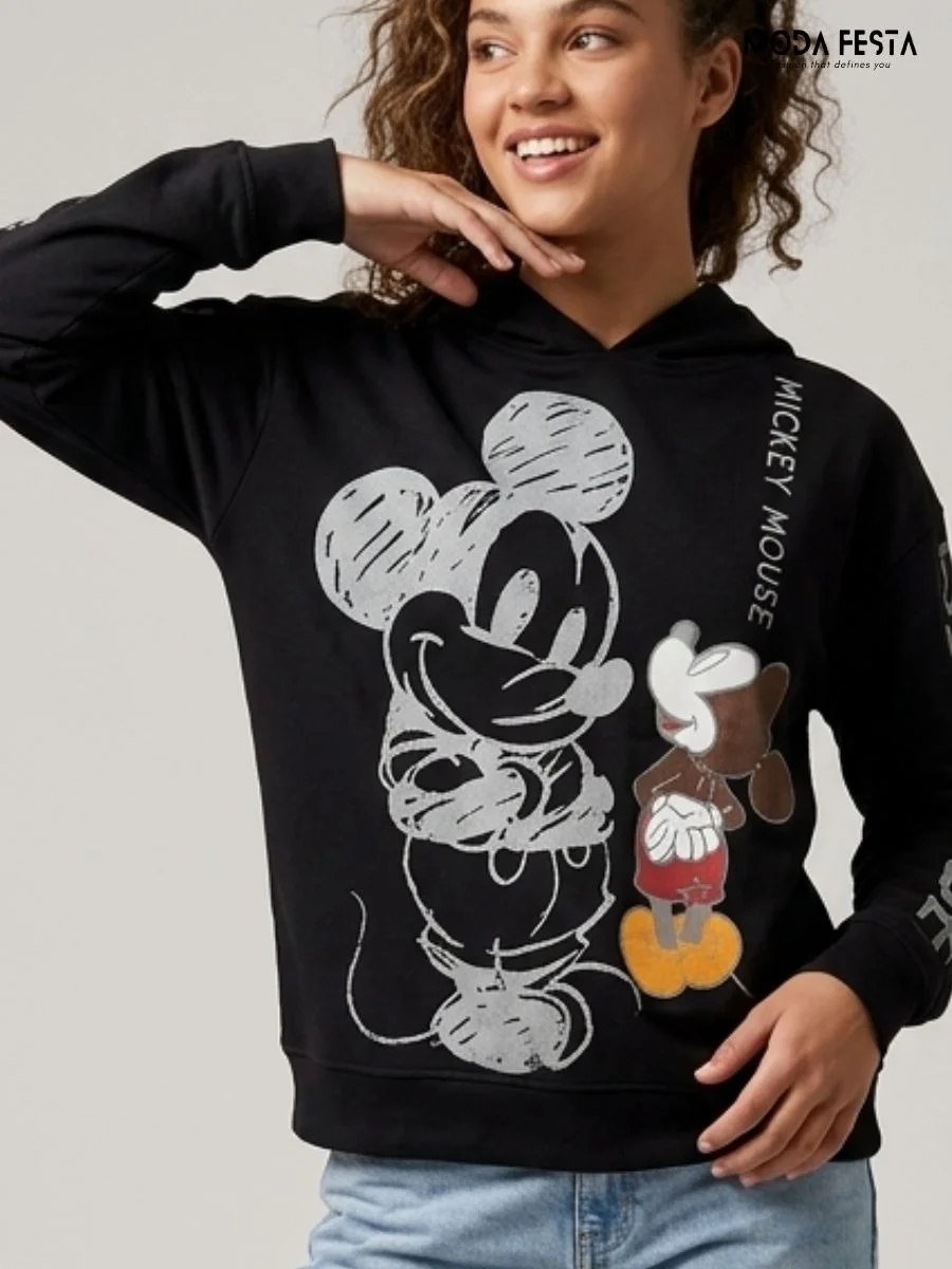 ModaFesta -mickey-mouse-graphic-hoodie
