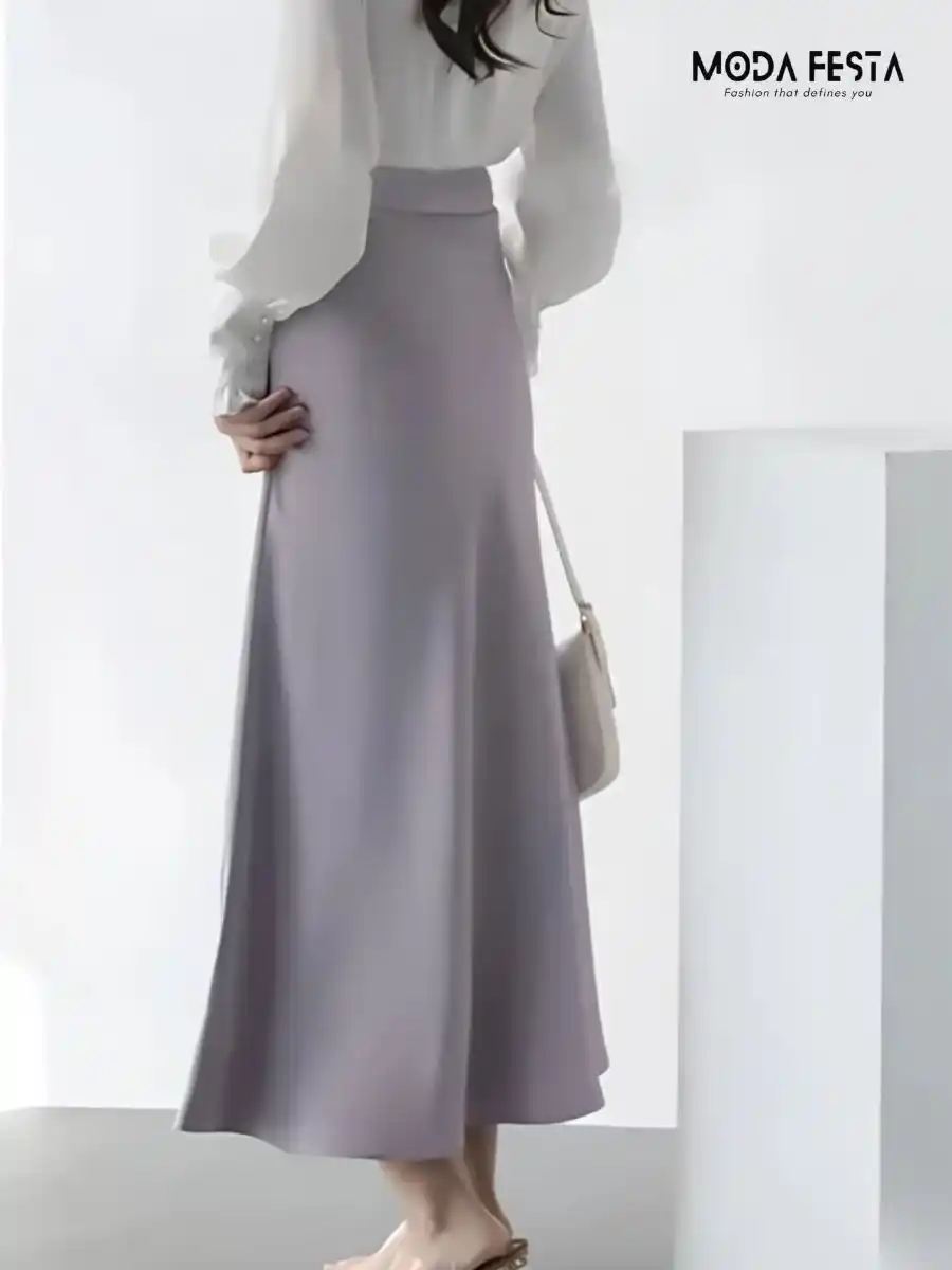 ModaFesta -elegant-a-line-mermaid-satin-skirt-lavender