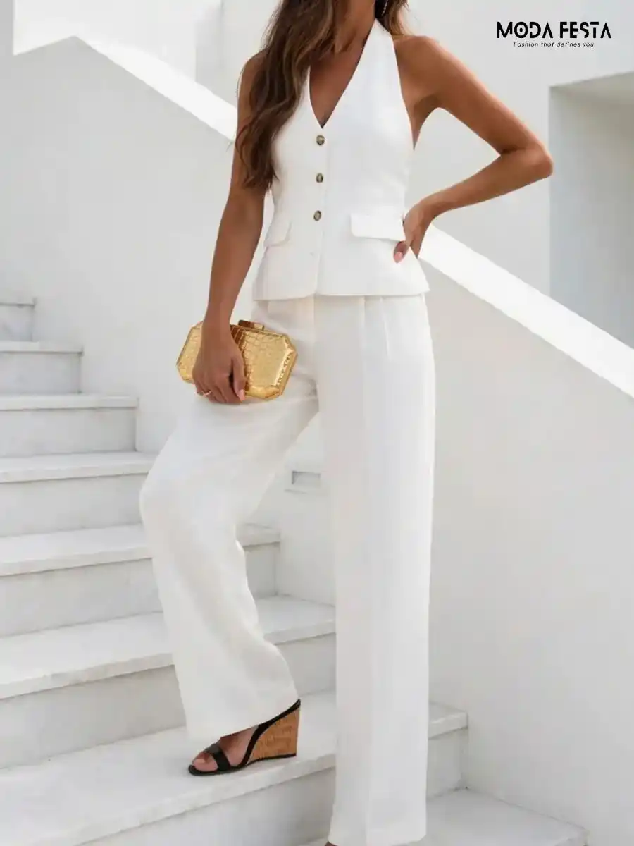 ModaFesta -waist-coat-pant-set-white