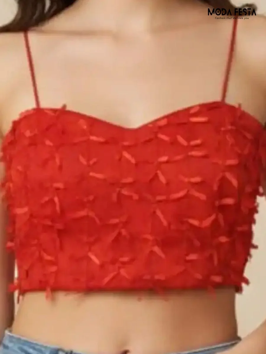 Elegant Style Party Crop Top