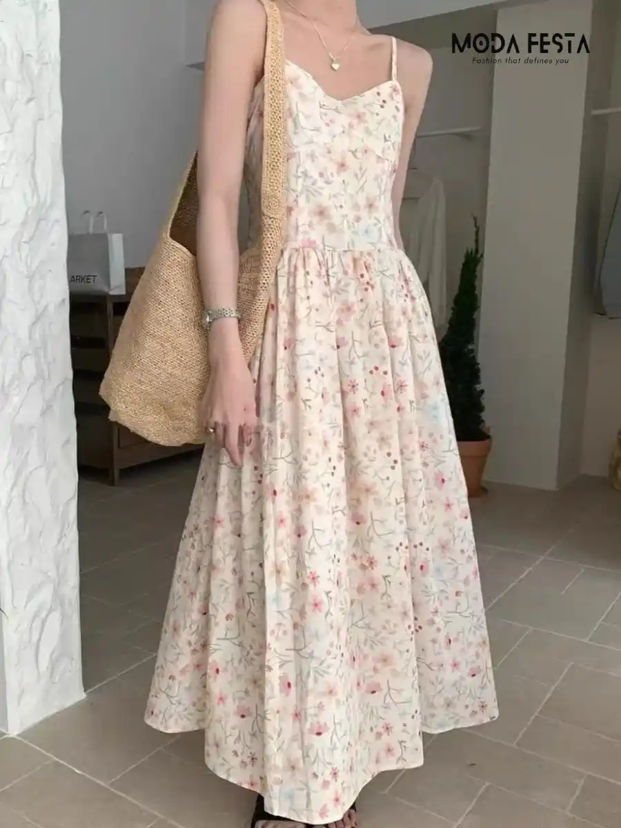 ModaFesta -a-line-floral-dress-with-shurg-red