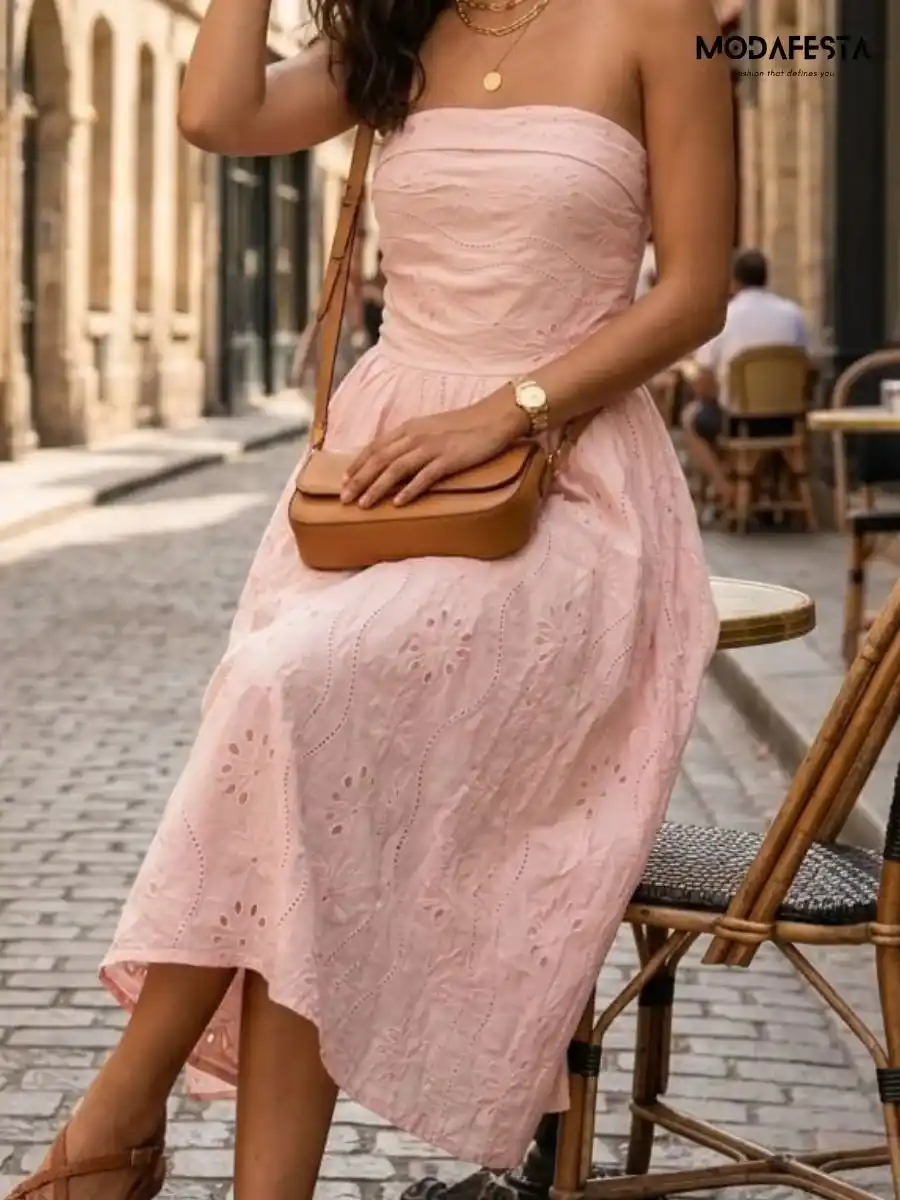 ModaFesta -elegant-chikan-tube-dress-pink