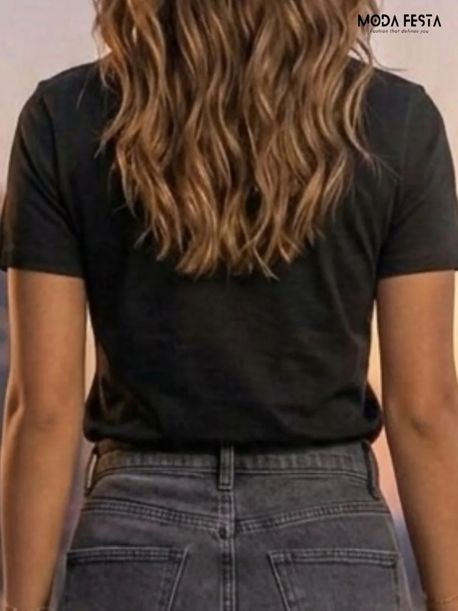 ModaFesta -classic-black-crew-tee