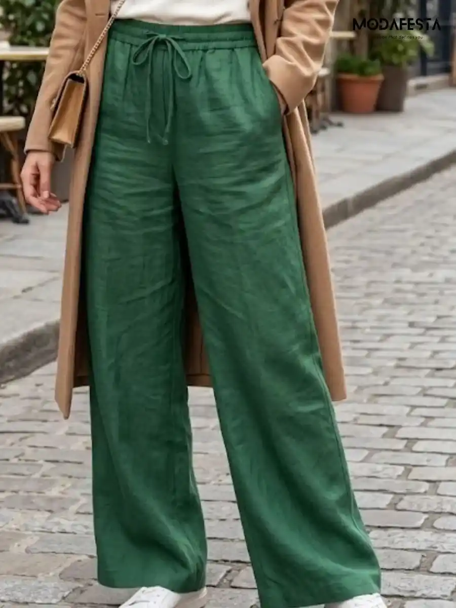 Elegant Linen Palazzo Pant