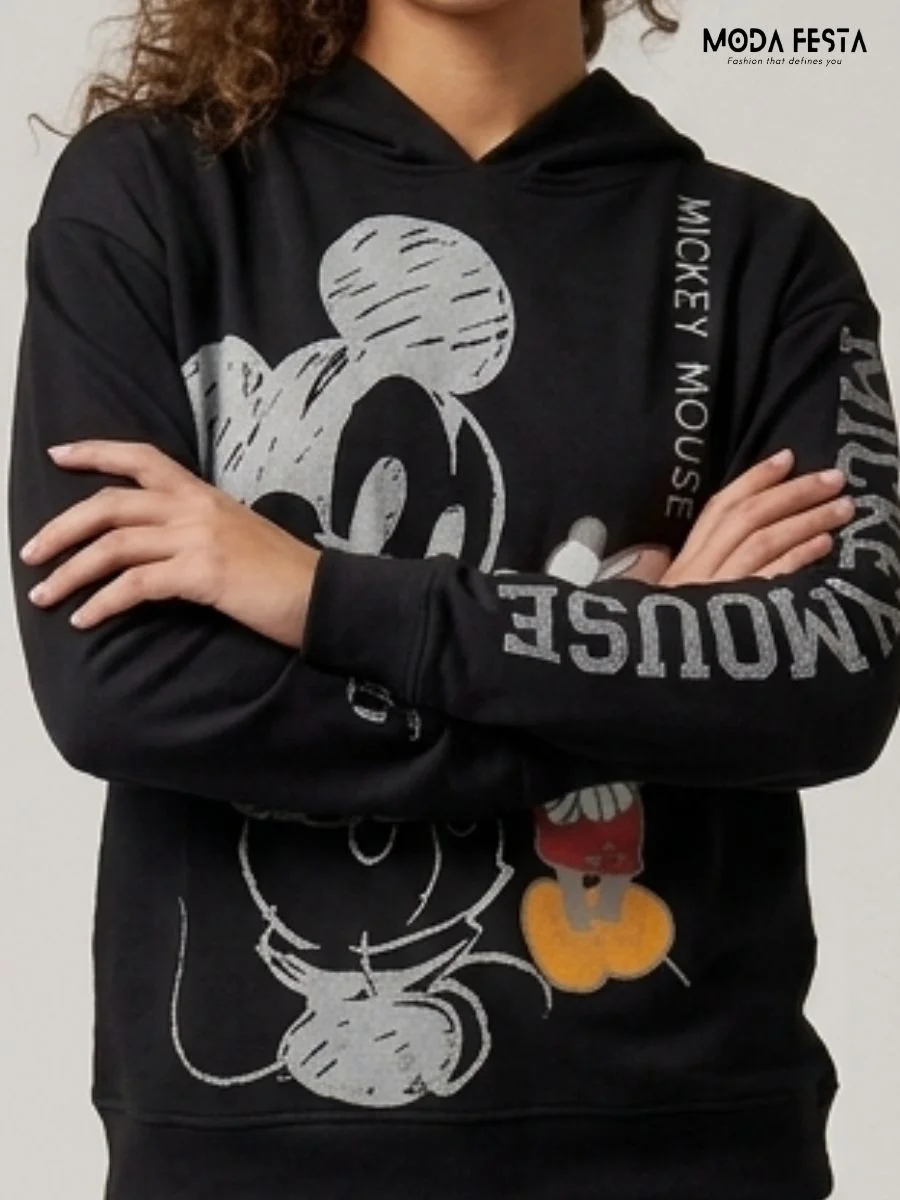 ModaFesta -mickey-mouse-graphic-hoodie