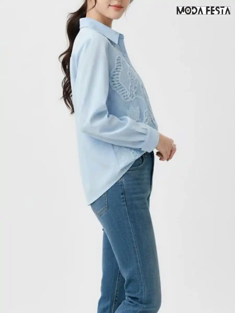 ModaFesta -elegant-cut-work-style-shirt-sky-blue