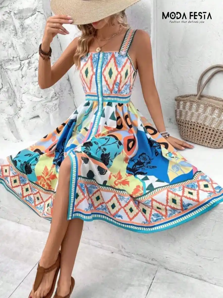 ModaFesta -abstract-floral-print-dress-white
