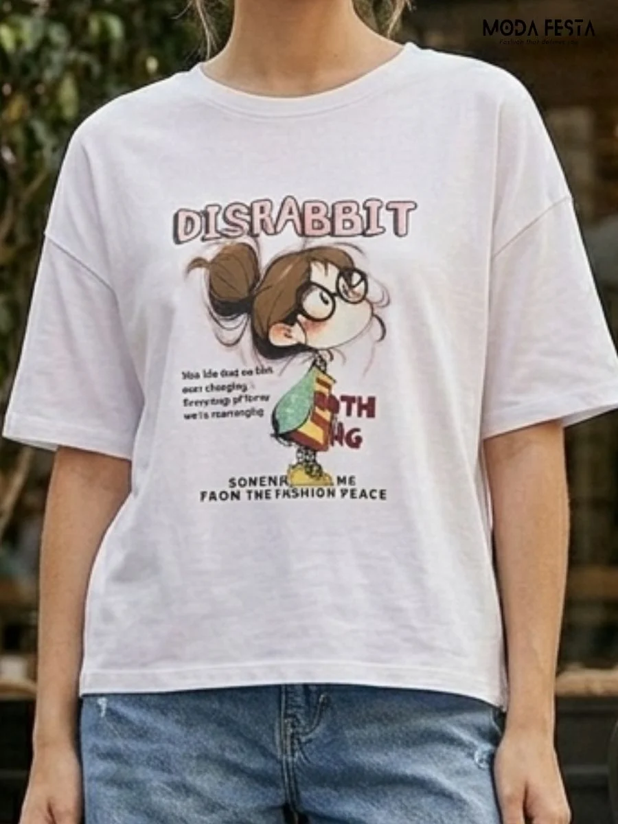 Disrabbit Graphic Print Tee