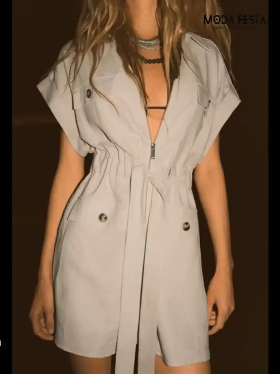 ModaFesta -linen-blend-cargo-dress-beige