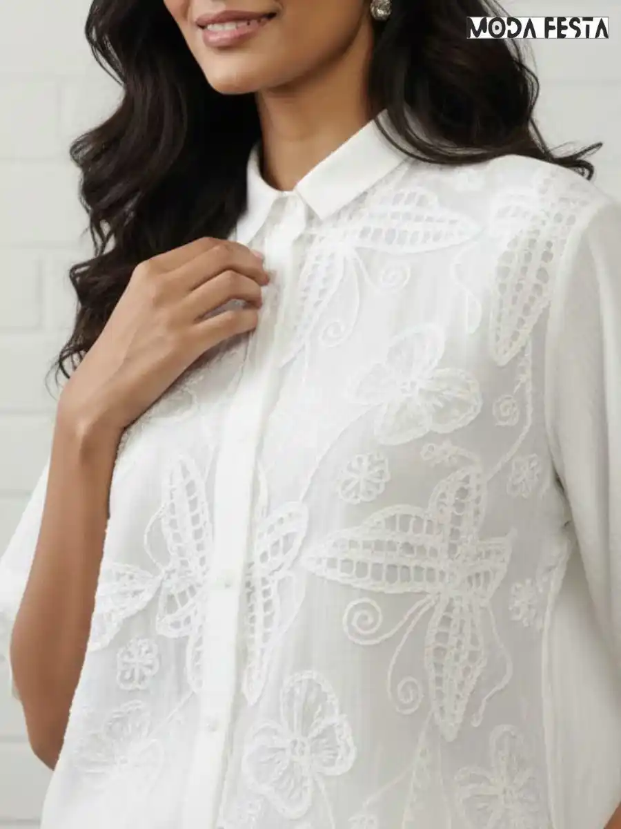 ModaFesta -classy-floral-embroidered-cotton-coord-set-white