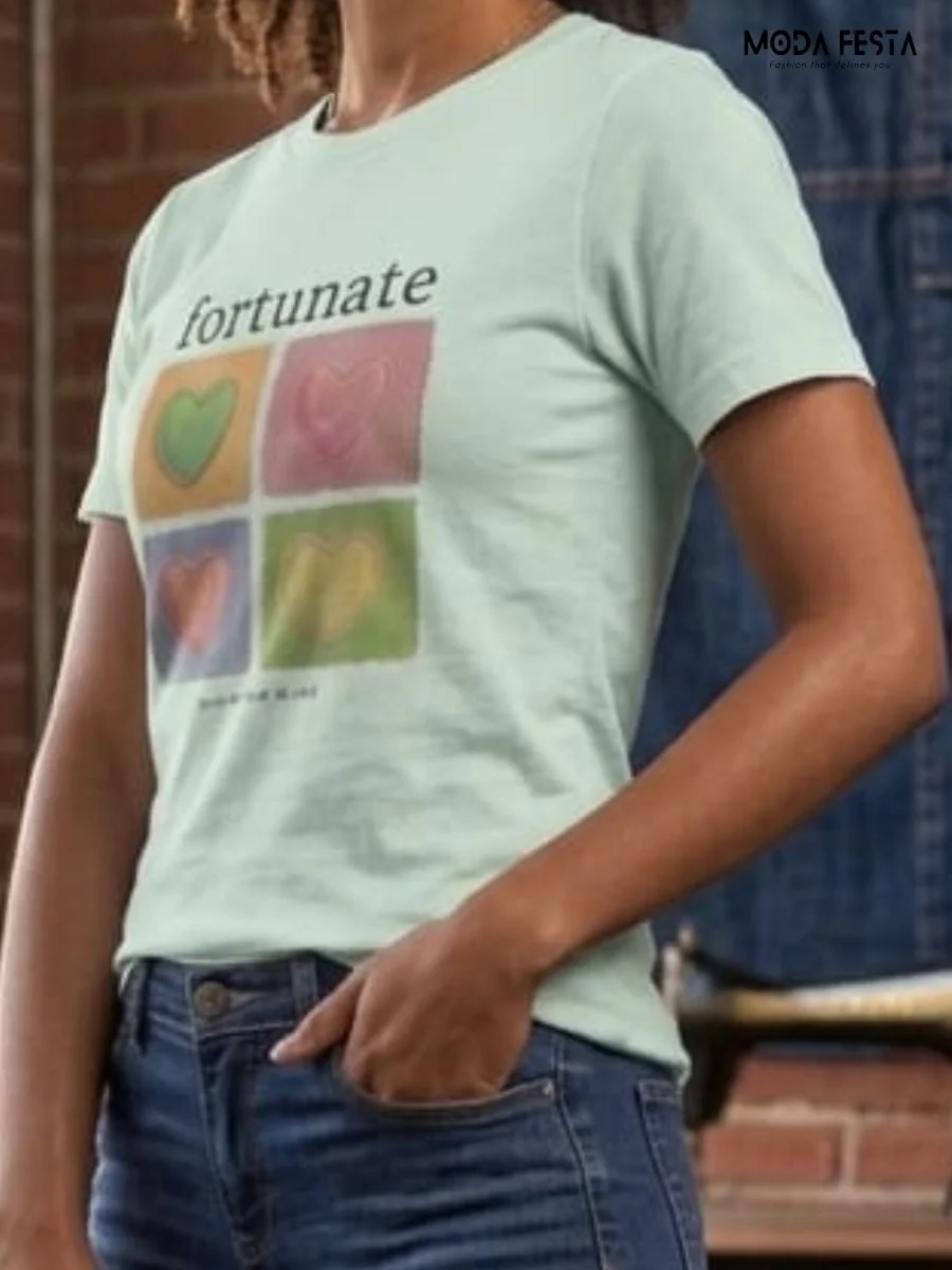 ModaFesta -fortunate-heart-graphic-t-shirt