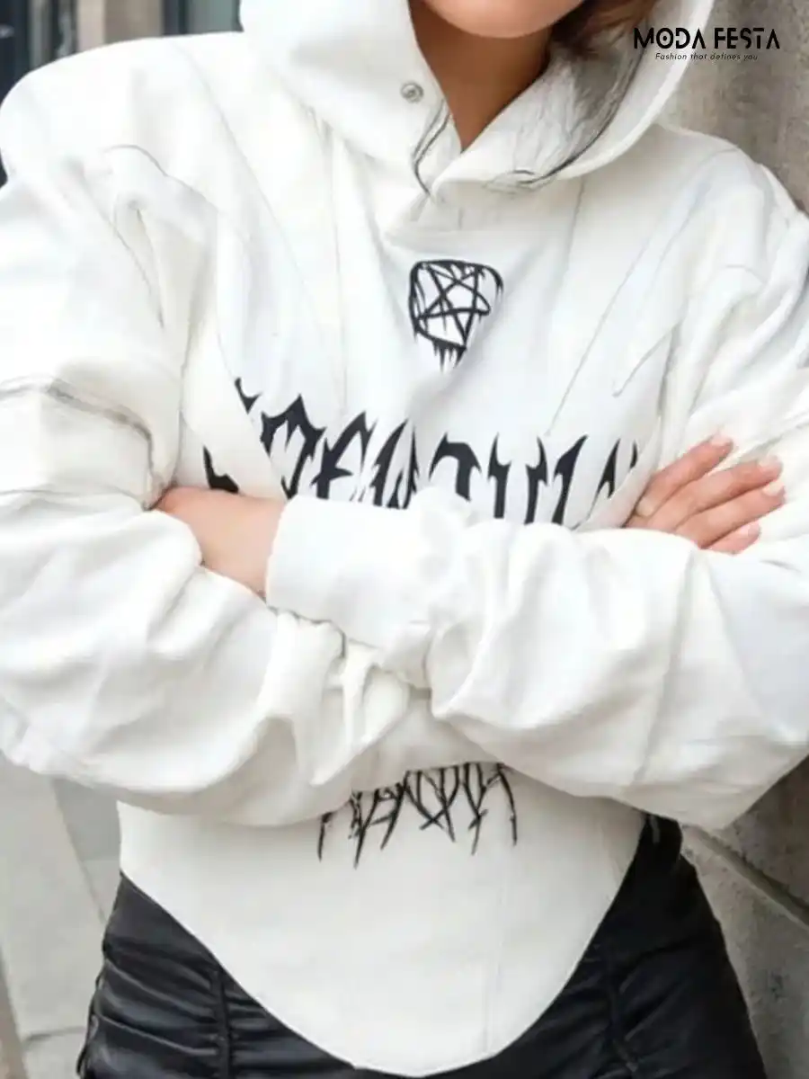ModaFesta -stylish-printed-jacket-white