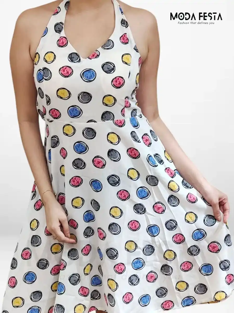 ModaFesta -confetti-polka-dot-midi-dress