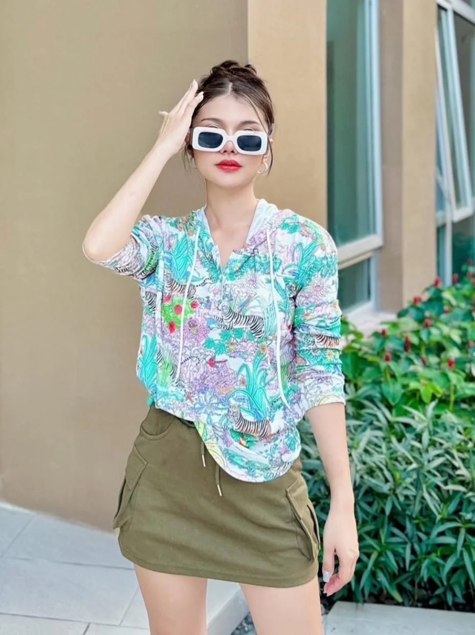 ModaFesta -olive-green-skirt-short