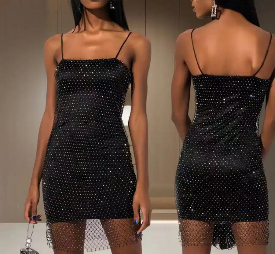 ModaFesta -rhinestone-fishnet-dress-with-inner-layer-black