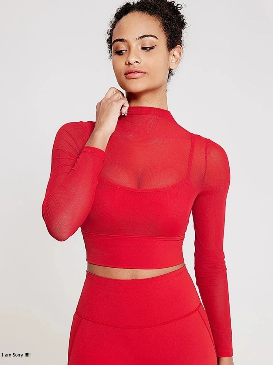 ModaFesta -padded-mesh-top-red-color