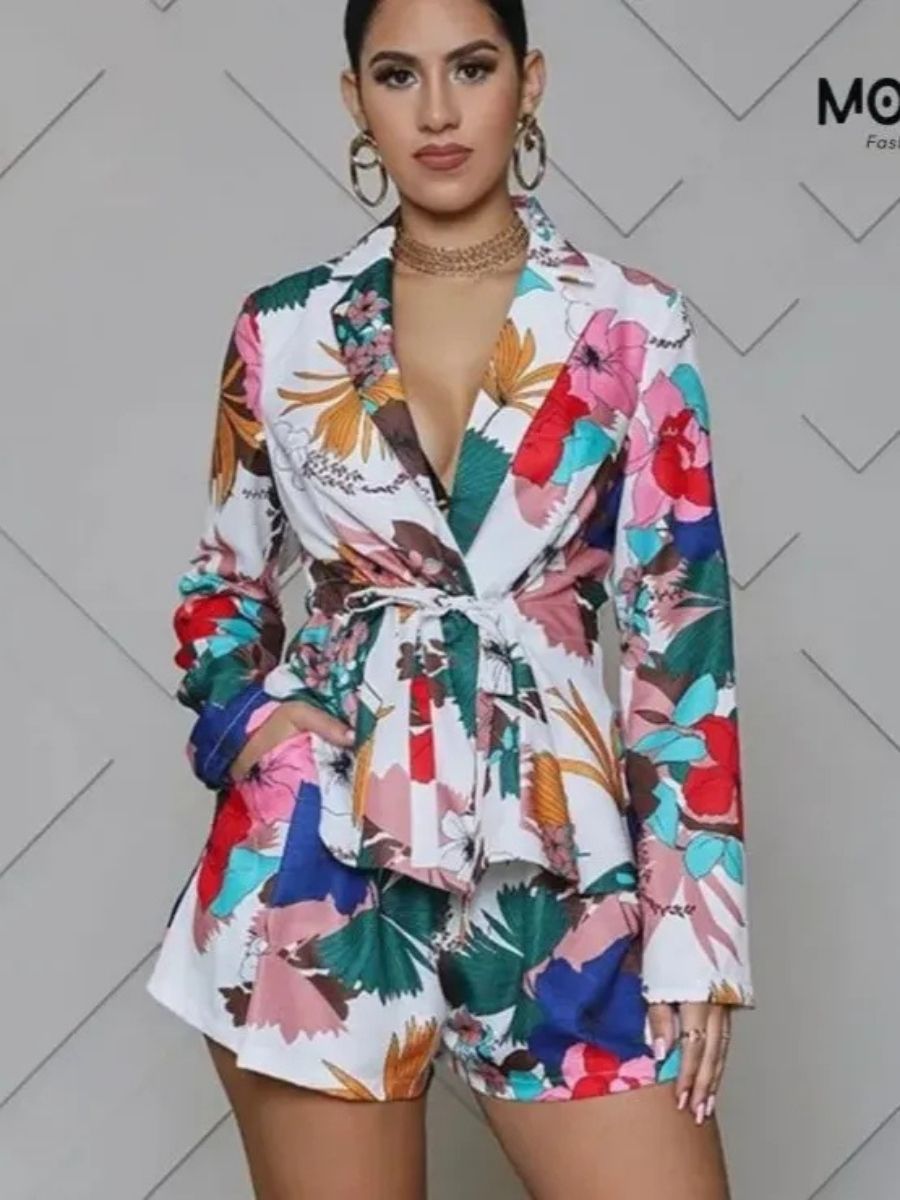 ModaFesta -floral-short-co-ord-set
