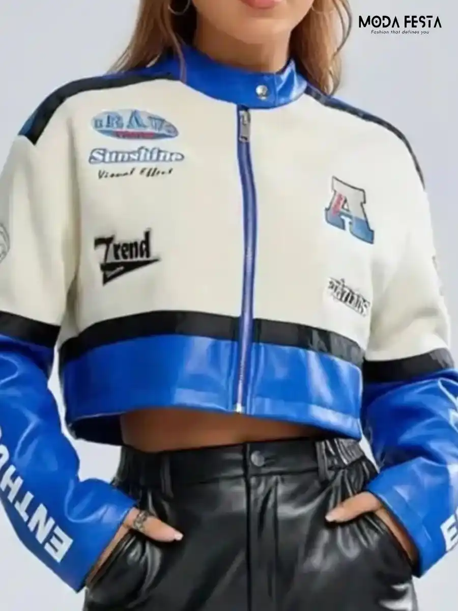 ModaFesta -rider-jacket-leather-quilt-jacket-for-women