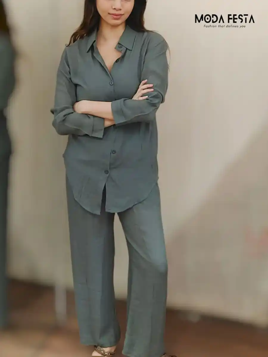 ModaFesta -three-piece-linen-co-ord-set-green