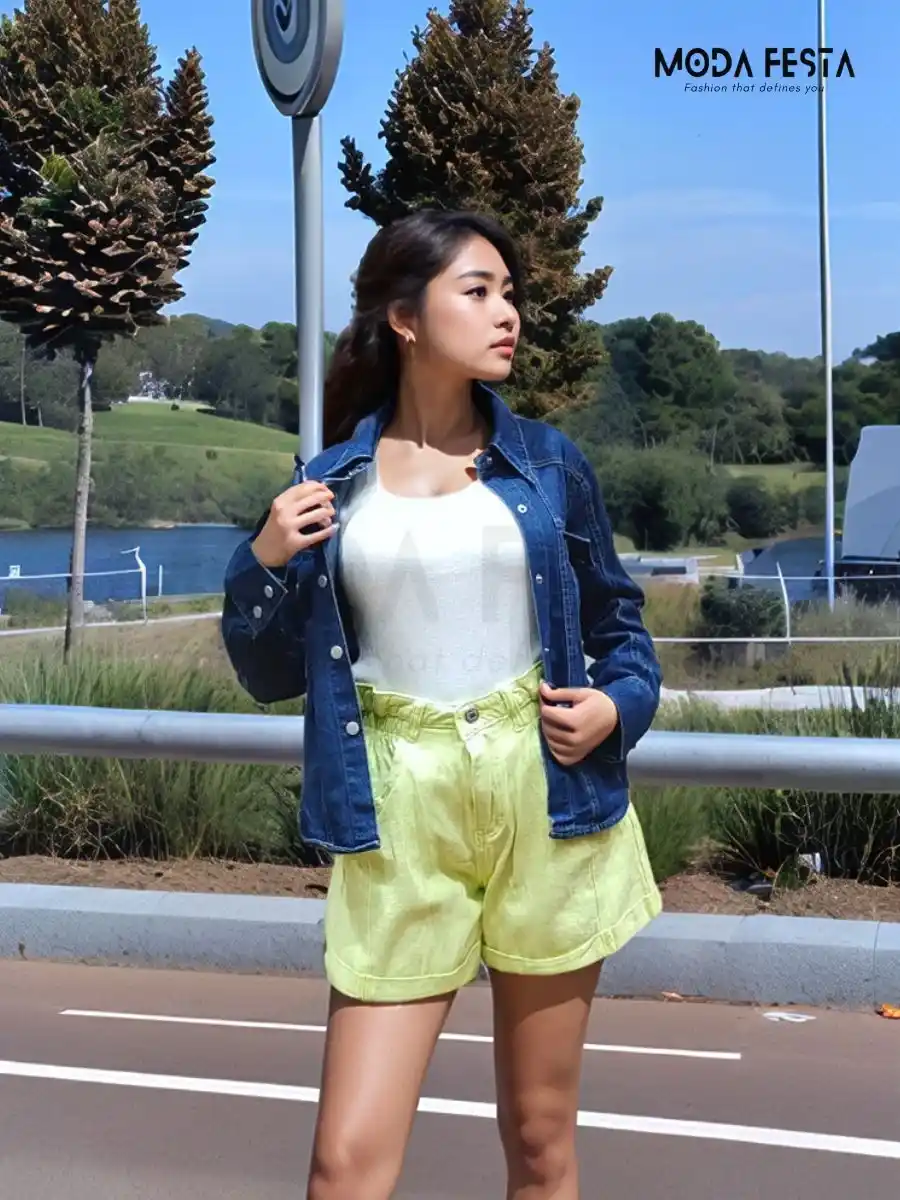 ModaFesta -casual-crop-jacket-blue
