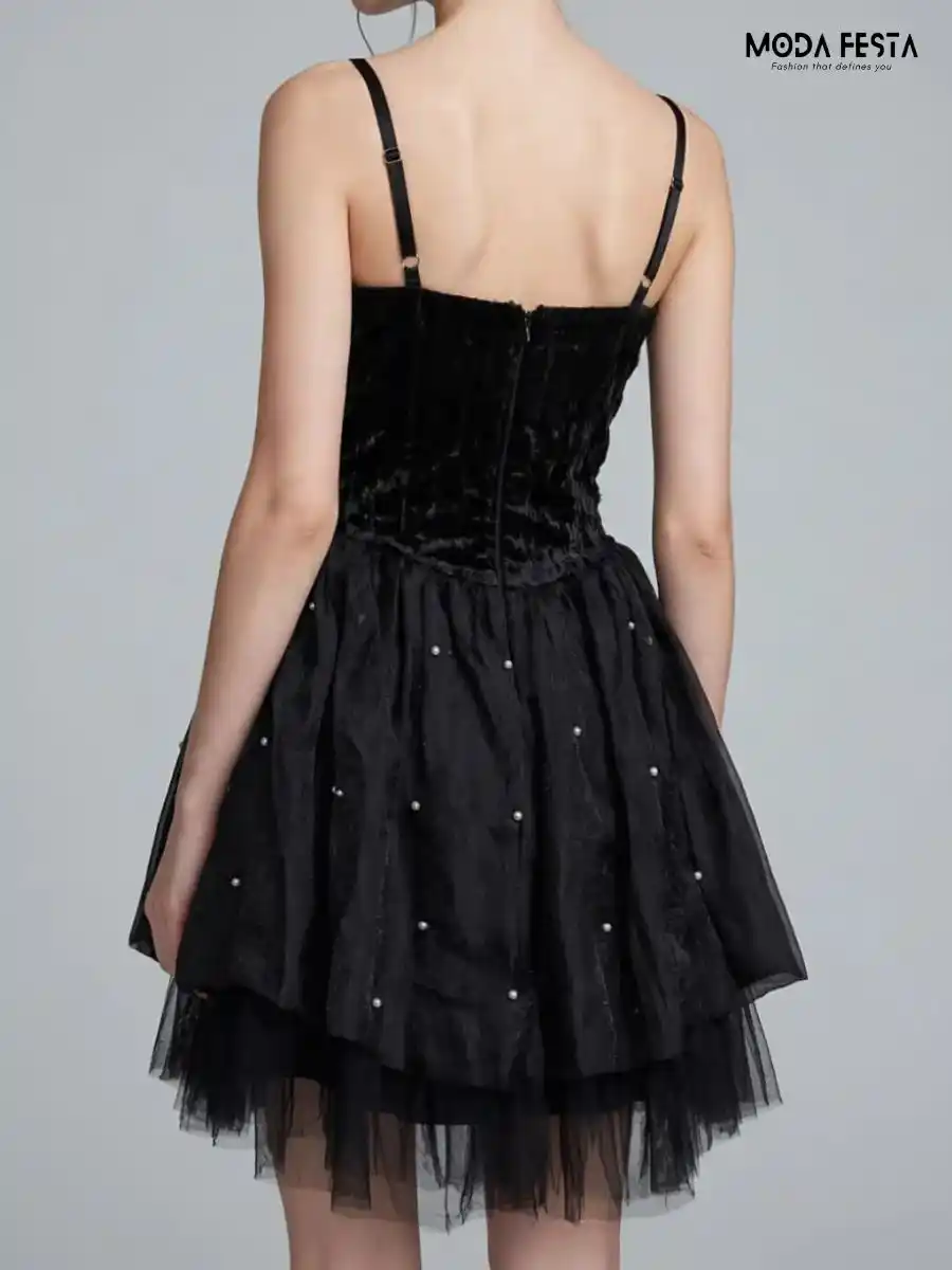 ModaFesta -embellished-mesh-party-dress