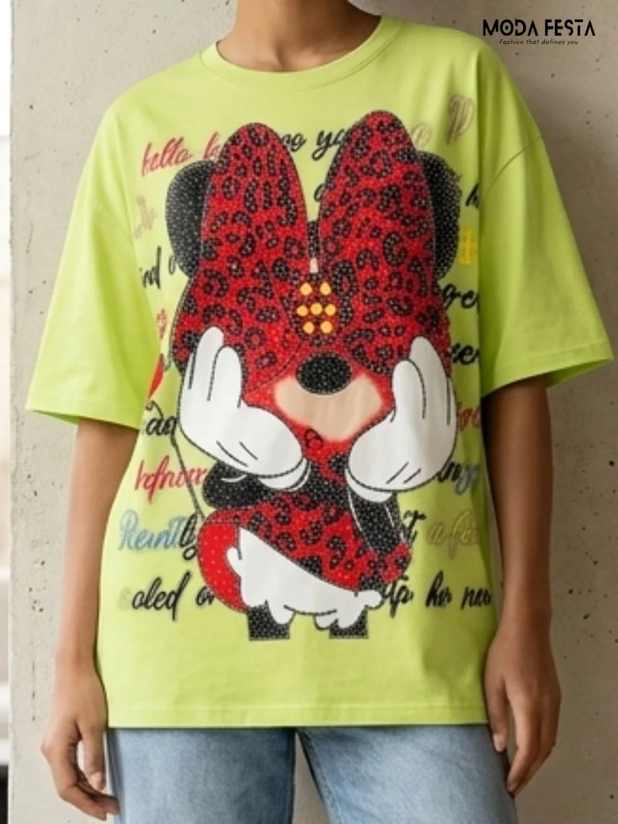 Lime Minnie Mouse Tee