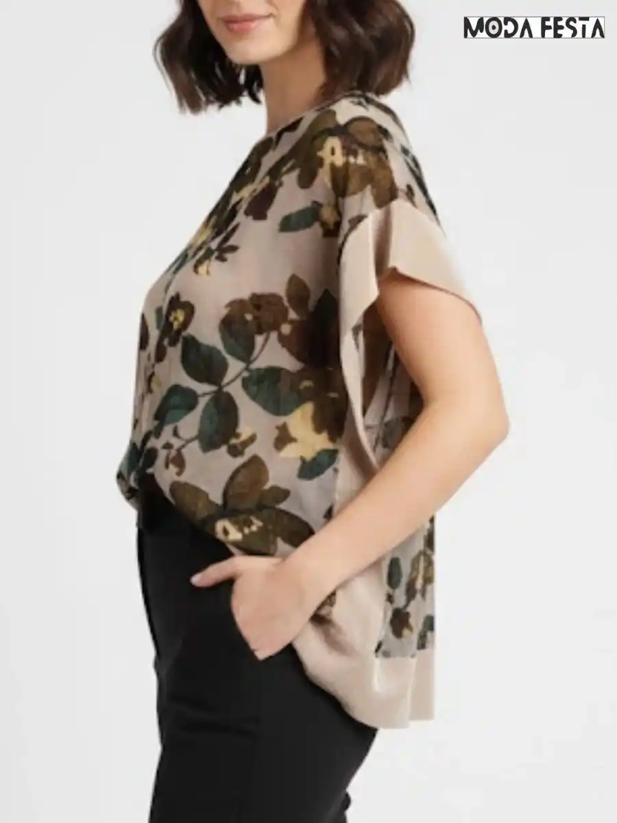ModaFesta -kaftan-velvet-floral-printed-top-beige