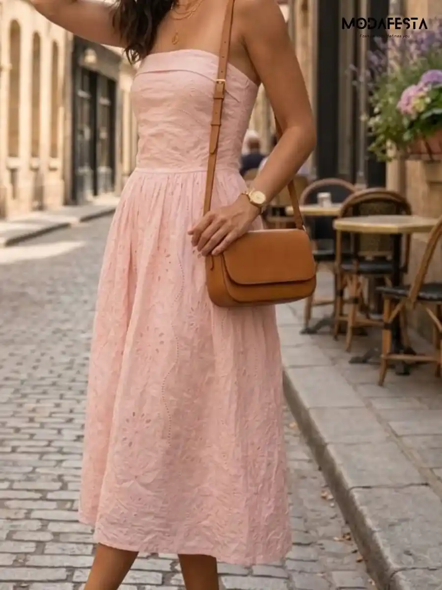 ModaFesta -elegant-chikan-tube-dress-pink
