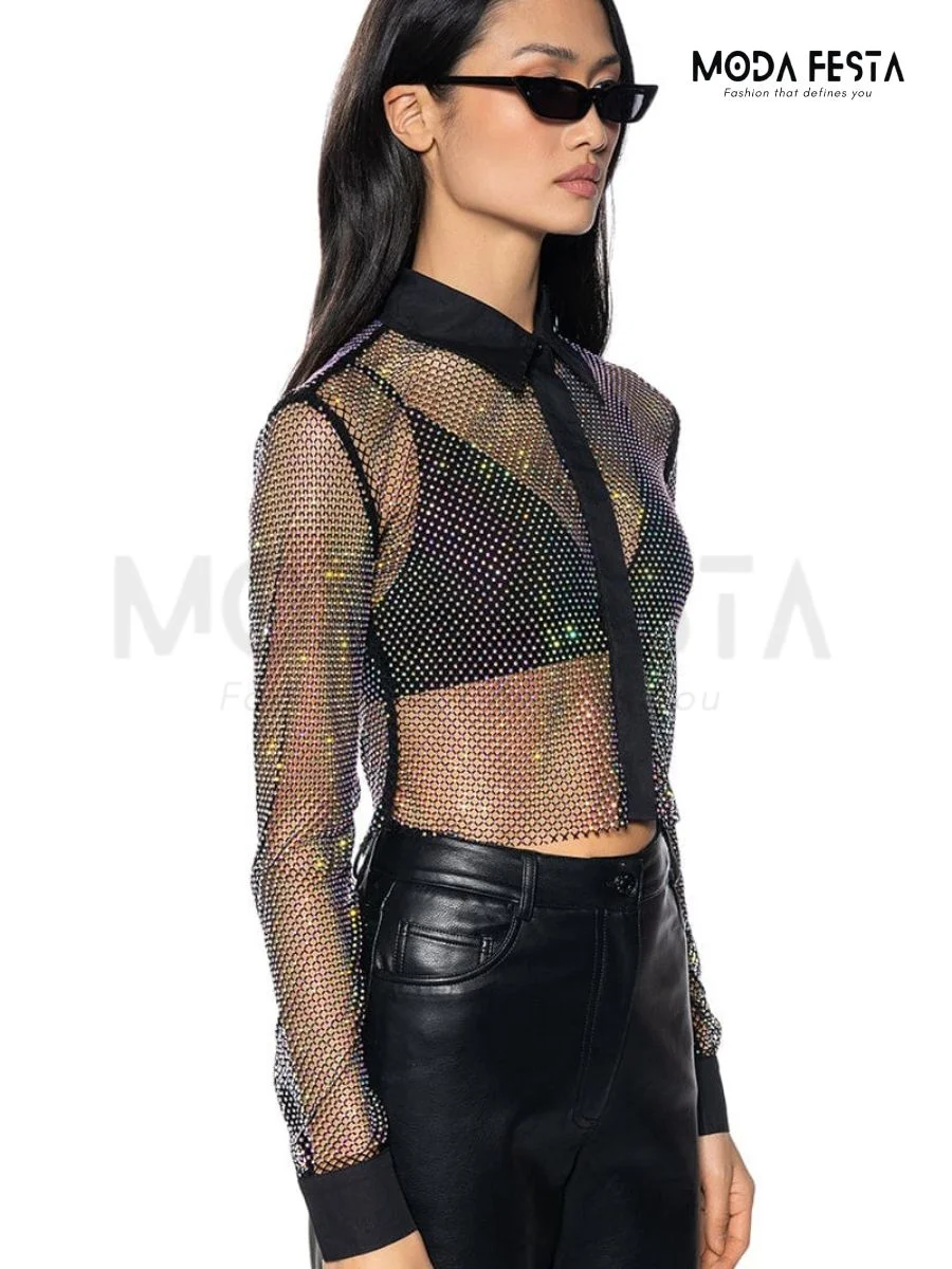 ModaFesta -rhinestone-button-tops-black