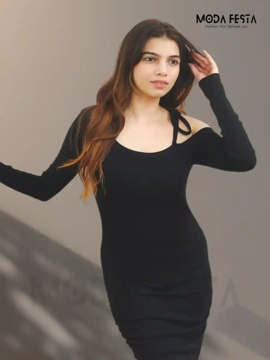 ModaFesta -casual-black-dress-for-women