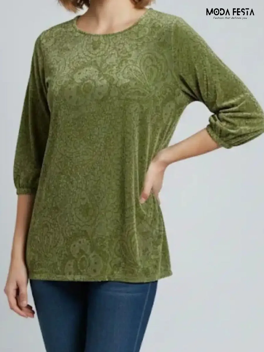 Classy Velvet Top