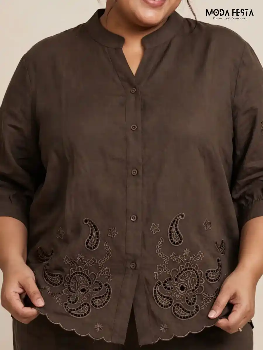 ModaFesta -floral-and-paisley-embroidered-casual-shirt