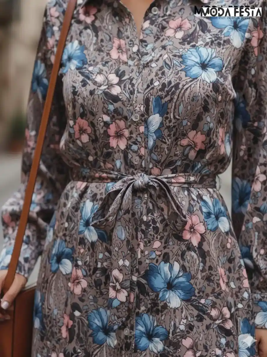 ModaFesta -elegant-flower-print-satin-shirt