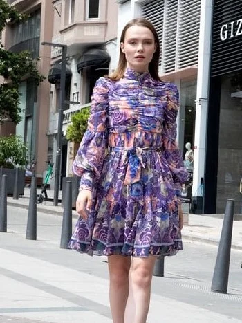 ModaFesta -women-desgin-mini-dress-purple-00
