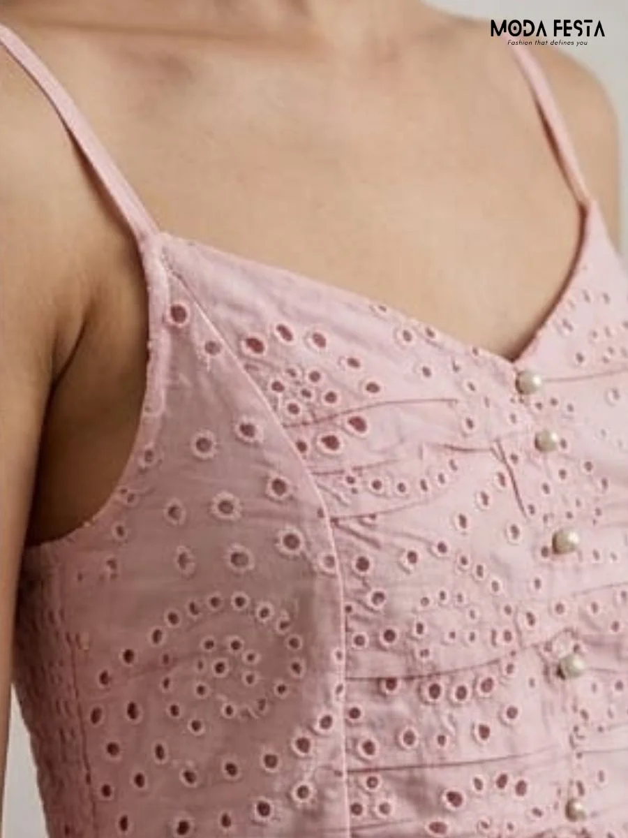 ModaFesta -chikan-spegeti-dress-peach
