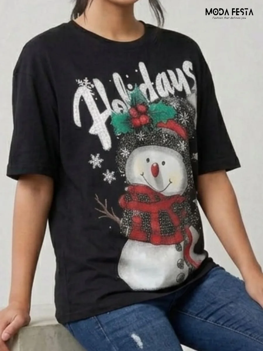 ModaFesta -snowman-graphic-tee